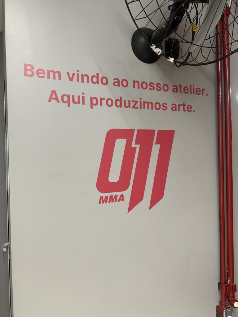 Comunicação visual para academia.